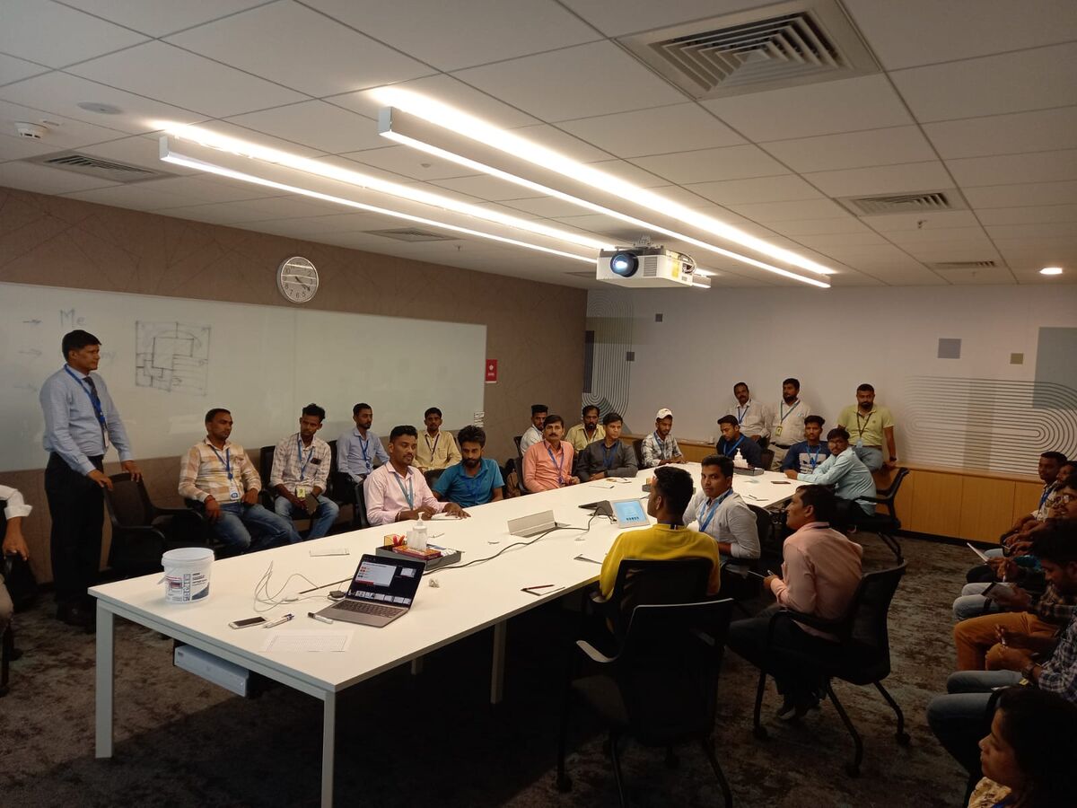 Boardroom training discussion