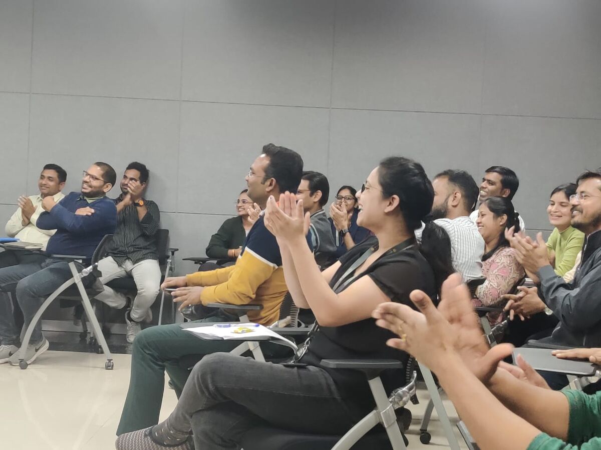 Participants enjoying the session