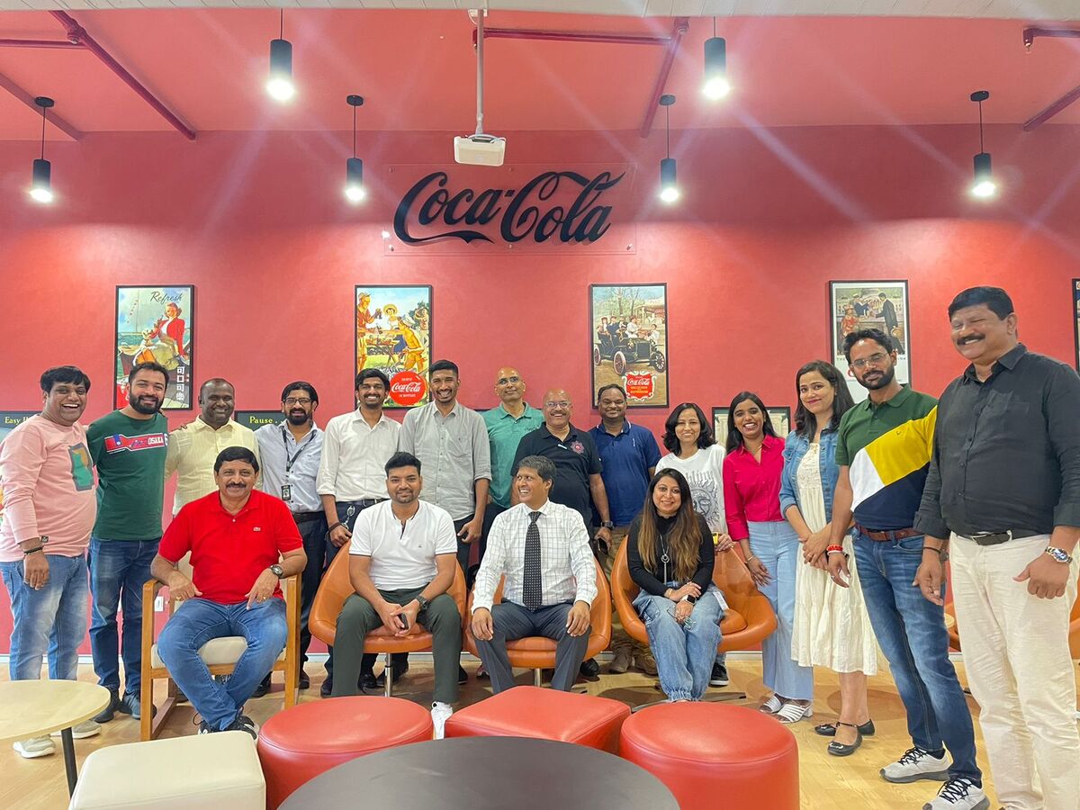 Coca-Cola team training session